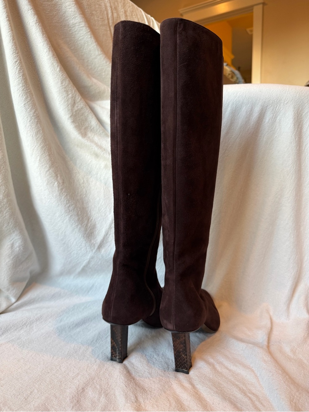 STAUD Dark Brown Suede Benny Boots - Picture 13 of 13